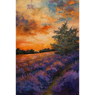 Lavender Fields Oil canvas